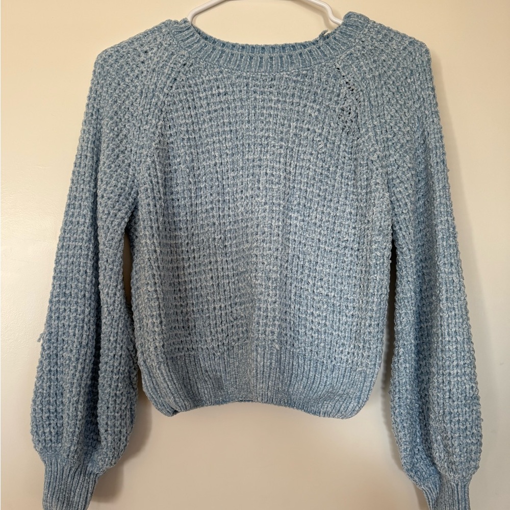 Altar'd State Light Blue Textured Sweater